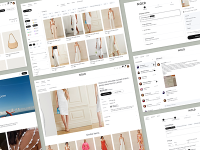 NOLD - Peer-to-peer Marketplace for pre-loved fashion apparel carbon emissions e commerce ecommerce fashion funding luxury marketplace minimalistic online store p2p peer to peer resell retail shopify shopping startup sustainable venture capital web design