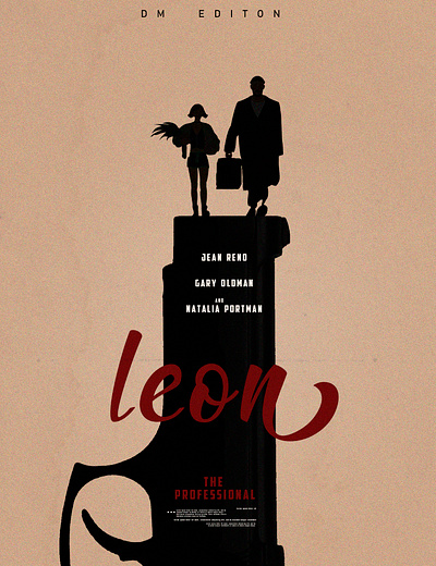 Film Poster animation branding design designglitch graphic design illustration leon logo poster typography ui ux vector