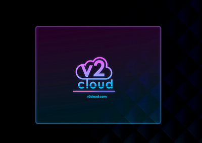 V2 Cloud Logo 3d animation branding graphic design illustration logo motion graphics ui
