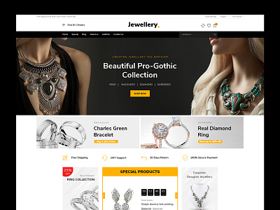 E-commerce Jewellery Store black ecommerce jewellery store jewellwery online shopping shop shopping store uiux