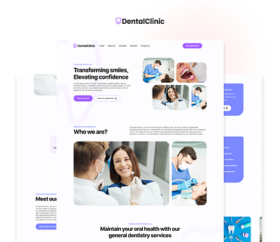 Dental Clinic Landing Page Design by Mjdesign dental clinic dental landing page dental website graphic design landing page webdesign website