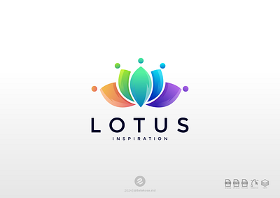 Lotus Logo 3d animation beauty branding colorful designmaker flower graphic design illustration leaf logo logodesign logoinspiration lotus medical motion graphics vector