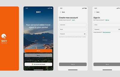 SKY - Travel App design figma travel travel hospitality ui ui design uiux ux ux design voice acting web design