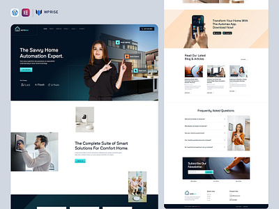 Automax – Smart Home Automation Elementor Template branding design elementor template graphic design ui web design