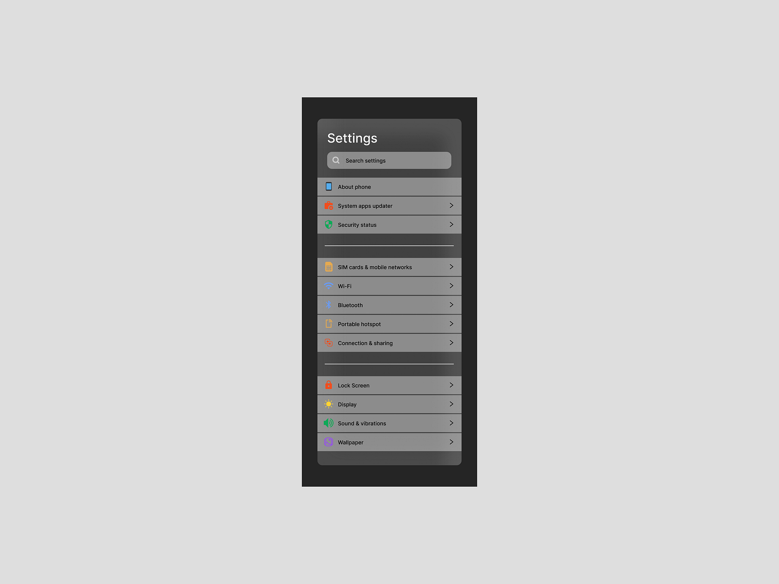 Setting Ui