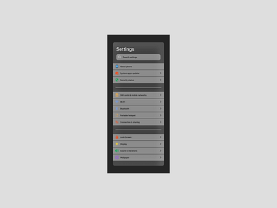 Setting UI Day7 dailychallenge design figma settings ui ui ux