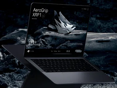 AeroGrip Website Design Ui/Ux 3d animation design future innovative landingpage motion page product shoes technology ui ui design uiux user experience user interface ux web web design website