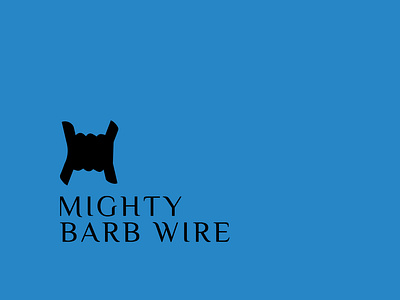 'm' Letter Barb wire logo construction logo fence logo fencing logo logo m letter logo property protect logo