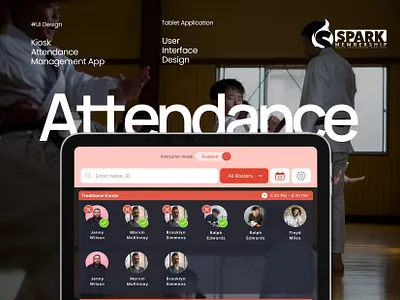 Kiosk Attendance Management App app design illustration inter mobile app school app school attendance schoolmanagement tablet app ui uiux design