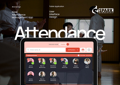 Kiosk Attendance Management App app design illustration inter mobile app school app school attendance schoolmanagement tablet app ui uiux design