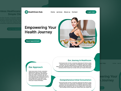 HealthCare Hub - Navigating the Future of Wellness animation branding design graphic design illustration motion graphics prototyping ui ux web design website