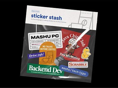 Sticker Stash coffee shop design sticker sticker design sticker pack sticker set stickers