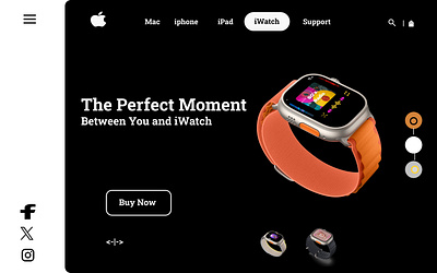 Apple Iwatch Landing Page applle branding iwatch landingpage logo