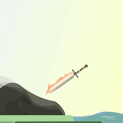 Sword & Fire animation fire motion graphics sword