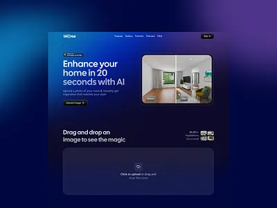 AI Website x IACrea product design saas ui design uiux design ux design