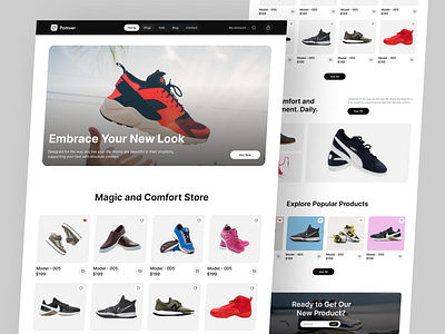 E-commerce Website Landing Page e commerce shop ecommerce website fashion fashion landing page landing page nike shoes online shop onlinemarketing shoes store shopify sneakers store woocommerce