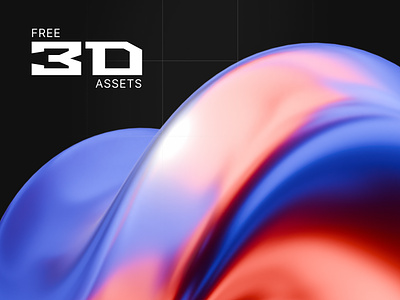 NEW | 6-Pack 3D Gradients 3d assets branding free gradients graphic design social media ui web