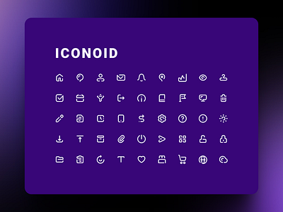 Iconoid | Icon Set graphic design icon pack icon set icons kit ui