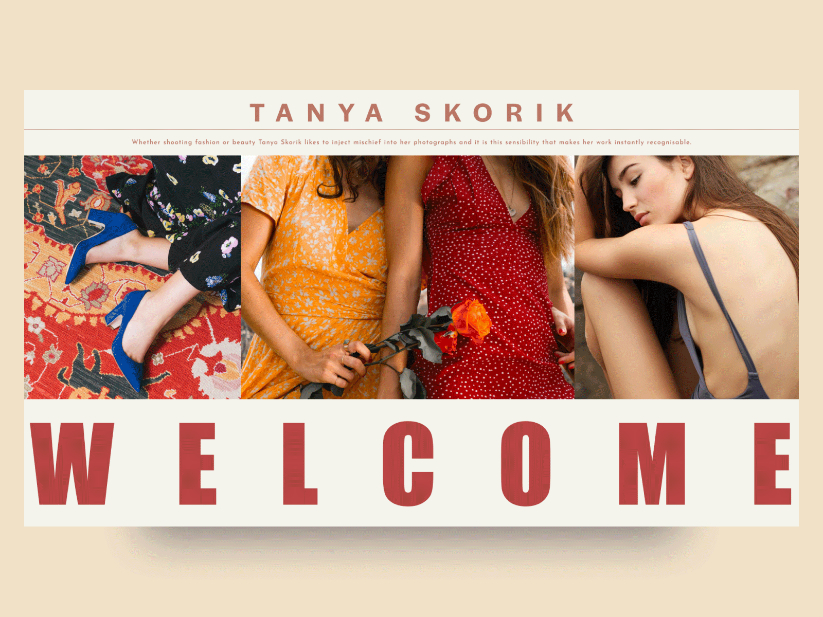 Tanya Skorik Website branding graphic design ui