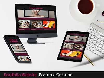 Featured Creation section in portfolio website 3d animation app branding design graphic design illustration landing page logo u ui ux