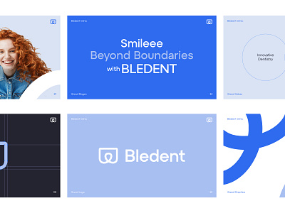 Bledent® Dental Clinic Brand Guideline brand creation brand guide brand guideline brand identity branding collateral design guideline logo logo design logo grid logos visual identity