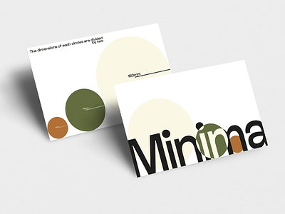 Minimalist branding circles design minimalist poster shapes