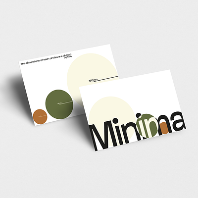 Minimalist branding circles design minimalist poster shapes