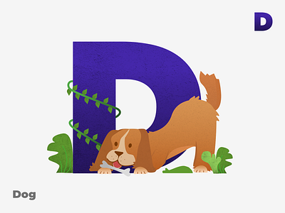 D for Dog branding design dribbble graphic design ill illustration logo ui ux vector
