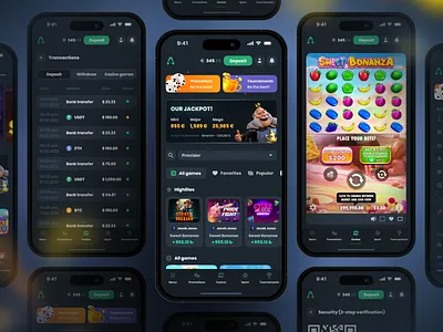 Levant — Crypto Casino black casino blockchain casino casino app casino design crash crypto crypto casino gambling gambling app game ui gaming interface casino live casino mobile casino nft game online casino roulette slots