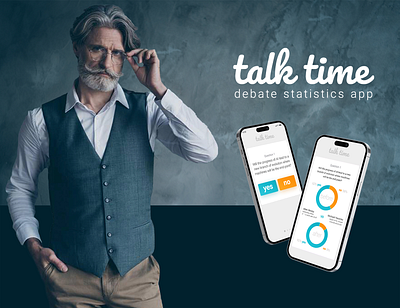 Talk Time debate graphic design statistic ui