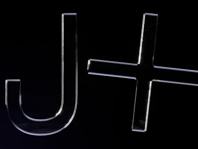 JH identity 3d 3d branding glass identity j julian hrankov logo minimal