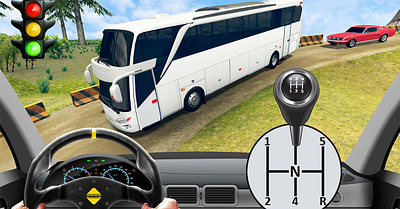 Coach Bus Simulator design games graphic design ui