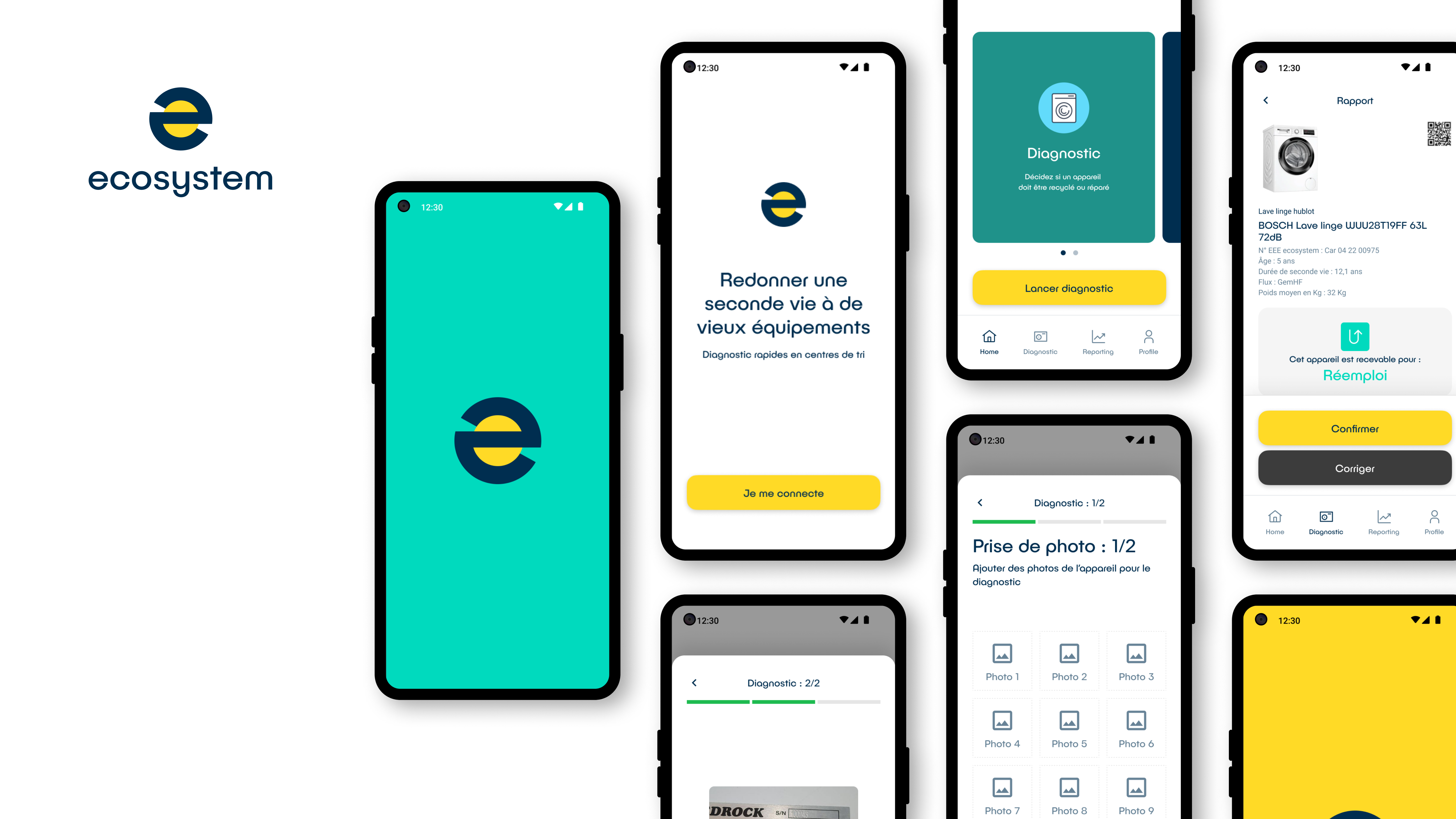 Ecosystem - Recycling App - Overview mobile recycling ui uidesign ux design uxdesign