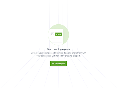 Empty State for Reports b2b design empty state minimal product design report ui ux