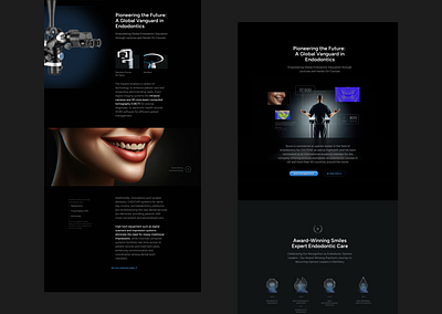 New Dental Website - Ath67 (2) dental dentist endodontic landing page layout minimalist minimalistic ui