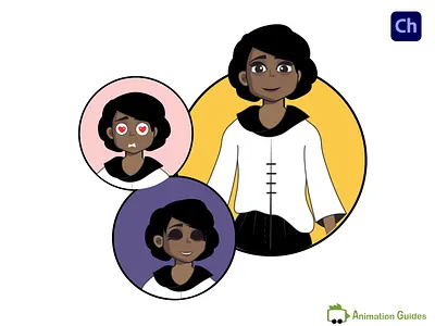 Meet Vivian...✋ adobe character animator animated animation character character animator character design download female character illustration puppet vector