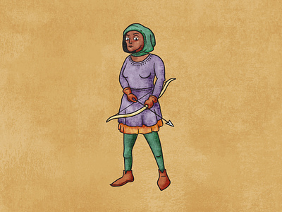 MedievalMe archer character archer bowandarrow characterdesign illustration medieval