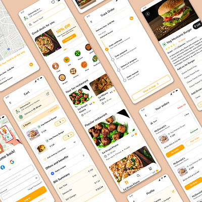 Food Delivery app app app design design ui ux