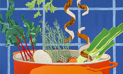 The Guardian: Food Sustainability collage commission design illustation journalism procreate