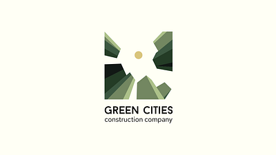 logo for construction company abstract build design emblem graphic design green health home icon illustration logo logo design logotype mascot minimal nature sun town