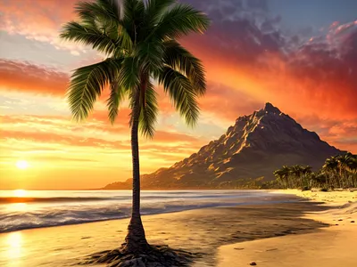 AI Gen - Beach Scene adobe animation art beach branding design design inspiration explainer video firefly flat design fresh design generated generative art holiday illustration inspiration relax runway ui waves