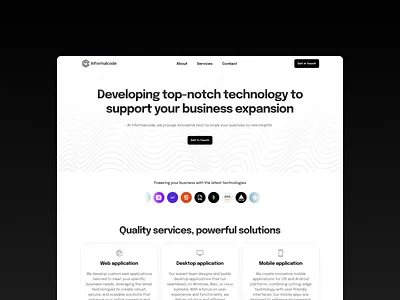 Informalcode startup website design branding design landing page design ui uiux design uiux project ux ux design ux project website website design
