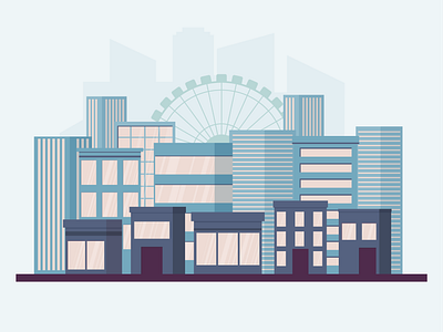 urban city city cityscape design illustration modern urban vector graphic vector illustration
