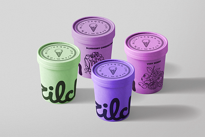 zilch 0% milk vegan ice cream- branding design branding graphic design icecreamtubs illustration logo poster typography