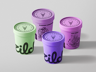 zilch 0% milk vegan ice cream- branding design branding graphic design icecreamtubs illustration logo poster typography