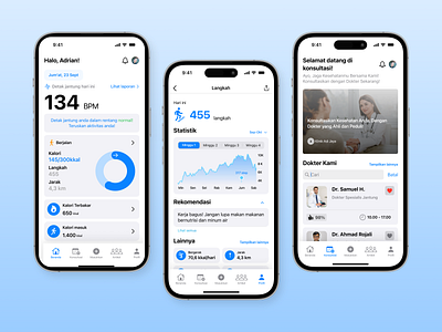 Heart Monitoring - Medical Mobile App app design healthyapp medical mobileapp ui ui design ux uxdesing