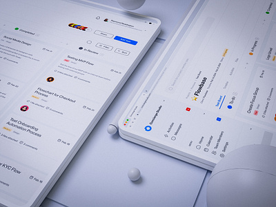 Task Board (Project Management Dashboard) 3d dashboard design desktop minimal mockup presentation project management ui uiux ux