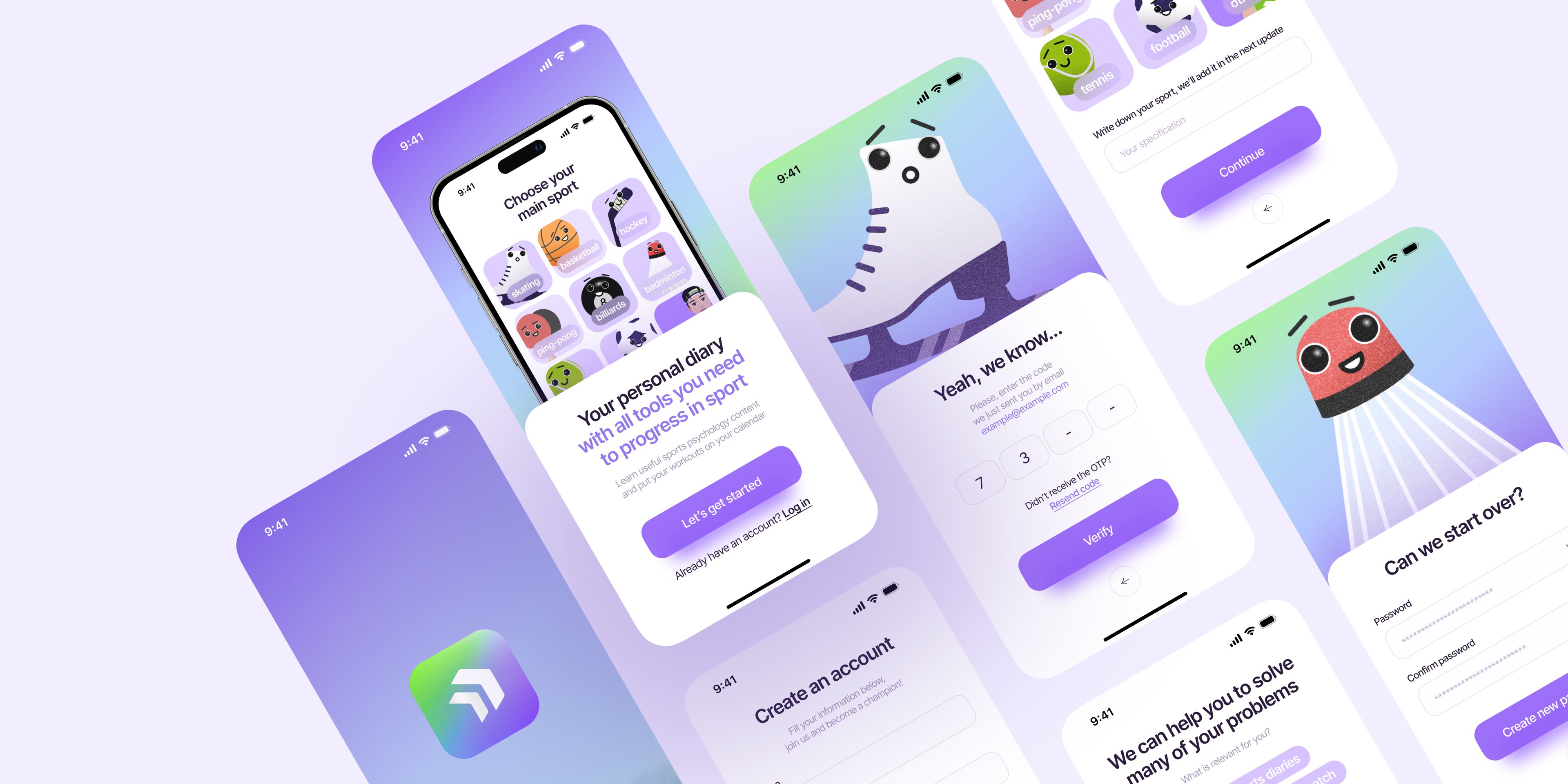 Wellness Mobile App app sport ui uiux webdesign wellness