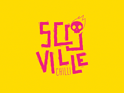 Scoville Chilli (Student Work) bold design bold illustration branding branding and identity chilli chilli sauce chilli sauce branding design identity design illustration logo logo design skull skull illustration