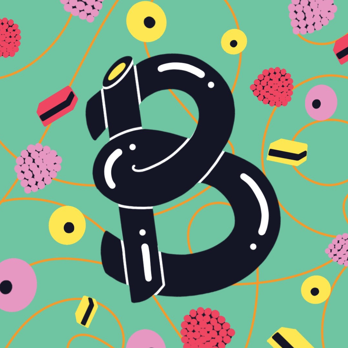 36 Days of Type - Short & Sweet 36 days of type candy candy type candy typography food type illustrated type illustrated typography illustration licorice sweets type typography